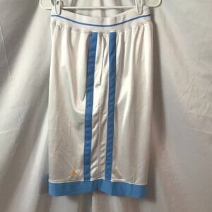 Jordan Old Style Classic Gold Emblem Activewear Athletic Sport Cut Shorts